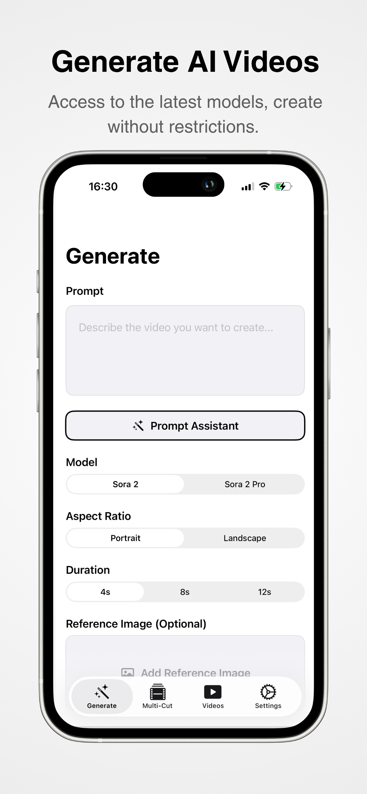 Generate video interface